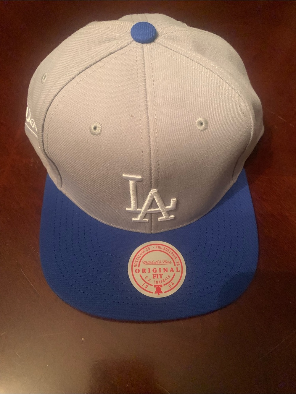 Mitchell & Ness Los Angeles Dodgers Two-Tone Snapback - Gray & Blue